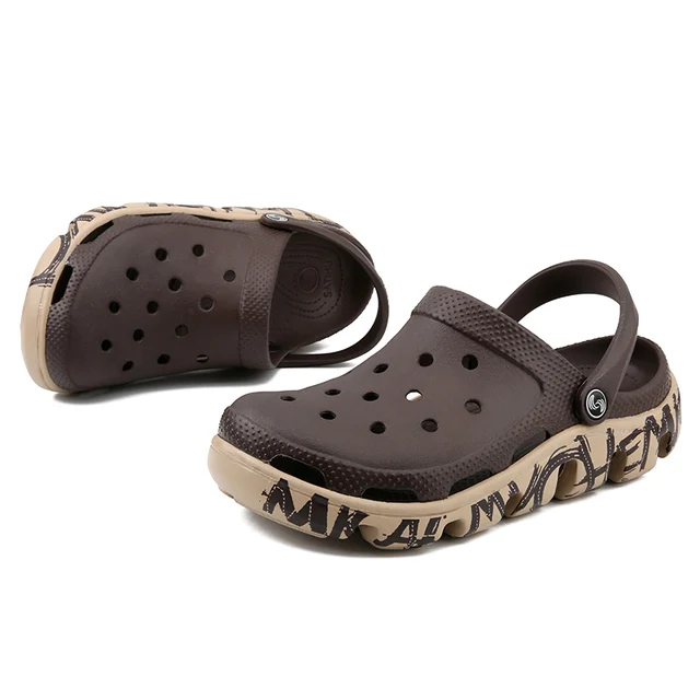 light brown crocs
