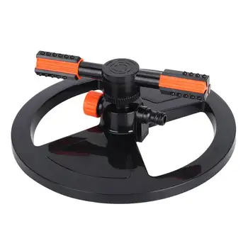 

Garden Watering Tool 360 Degree Automatic Rotating Lawn Sprinkler Garden Watering Irrigation Tool 2 Arm Round Base