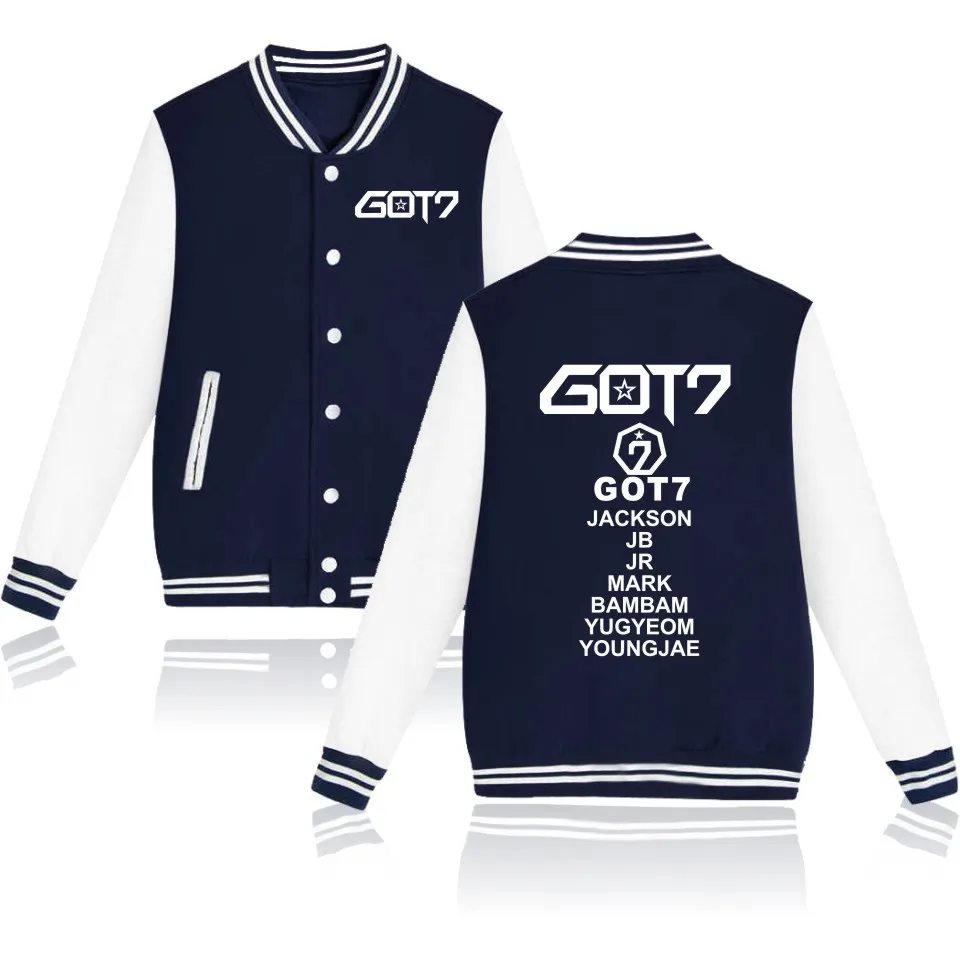 Лидер продаж толстовки GOT7 Kpop JB Jackson свитшот с длинным рукавом и капюшоном