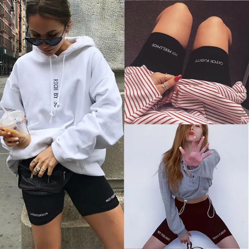 

2019 Women Leggings Solid Stretch Biker Bike Pants Workout Spandex Knee Length Gym Sport Female Slim Peacock Casual Trousers