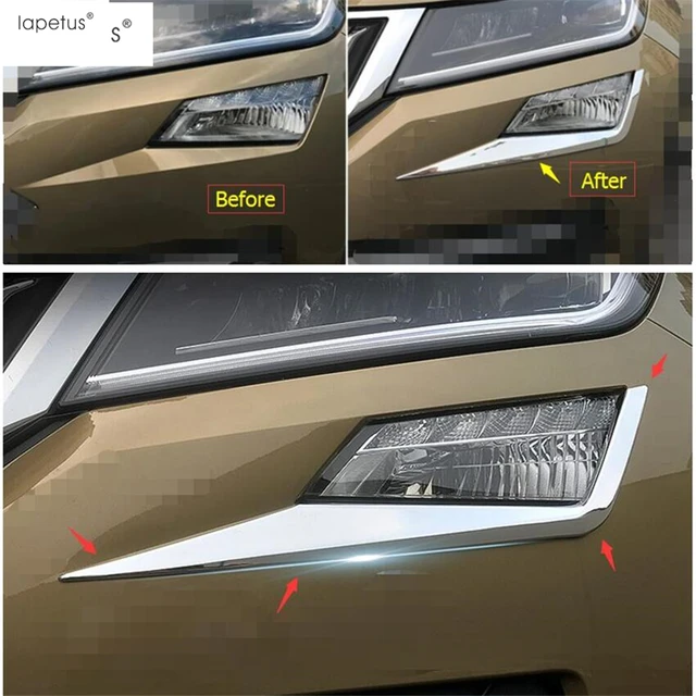 Vtear Auto Nebelscheinwerfer Abdeckung Chrome Front Lampe Volle