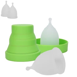 Medical Grade Silicone Menstrual Cup Reusable Feminine Hygiene Cup Soft Anti‑Leakage Lady Period Cup Skin‑Friendly Health Care