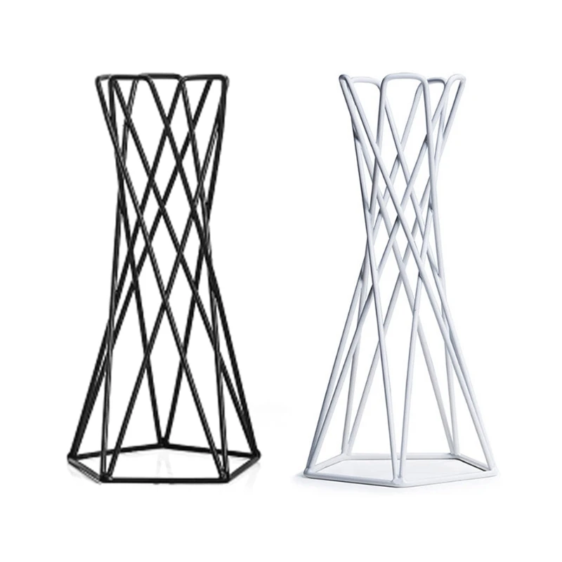 P82C Nordic Style Air Plant Holder Metal Flower Pot Stand Geometric Iron Tillandsia Holder Table Home Garden Ornaments Home plant stand