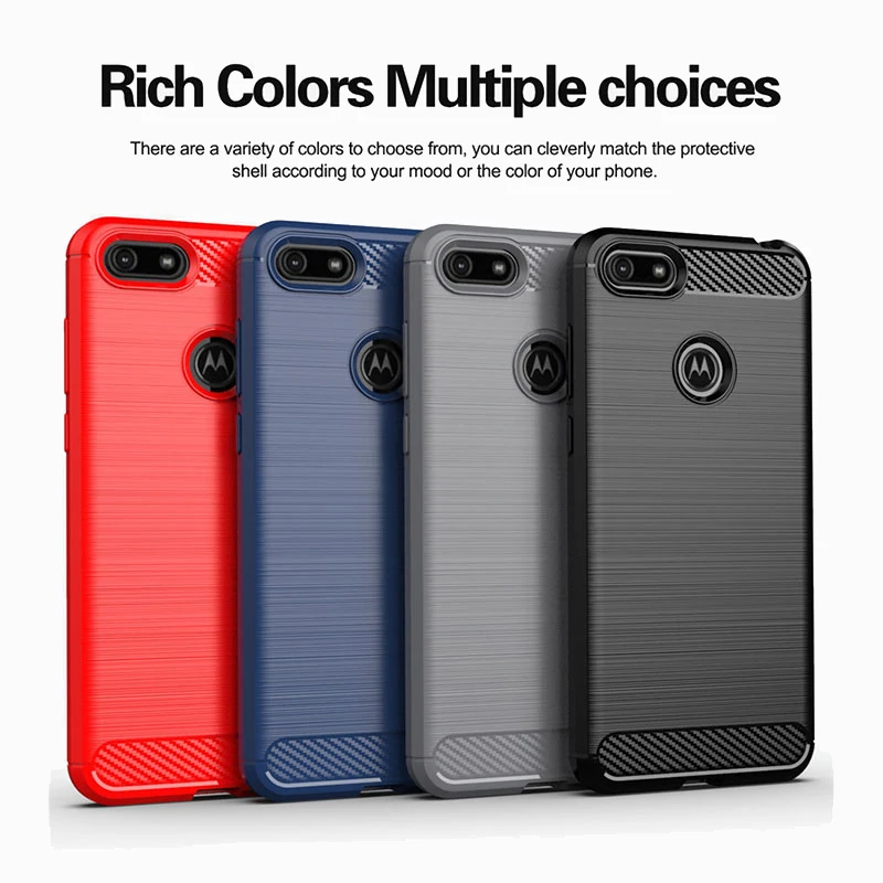 Новинка чехол из углеродного волокна для Moto E6 E5 E4 Play Plus Z2 Z3 Z4 Force P30 Note P40 G7 Power P50
