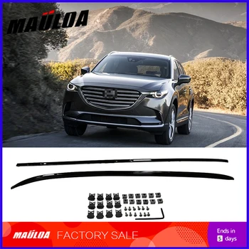 

For Mazda CX-9 cx9 2016 2017 2018 Aluminium alloy screw install side rail bar roof rack