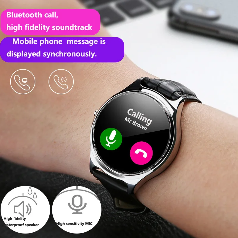 

Smart Watch ELF1 Full Touch Round Screen Heart Rate Blood Pressure Monitor Waterproof Smart Watches Men Women for Android