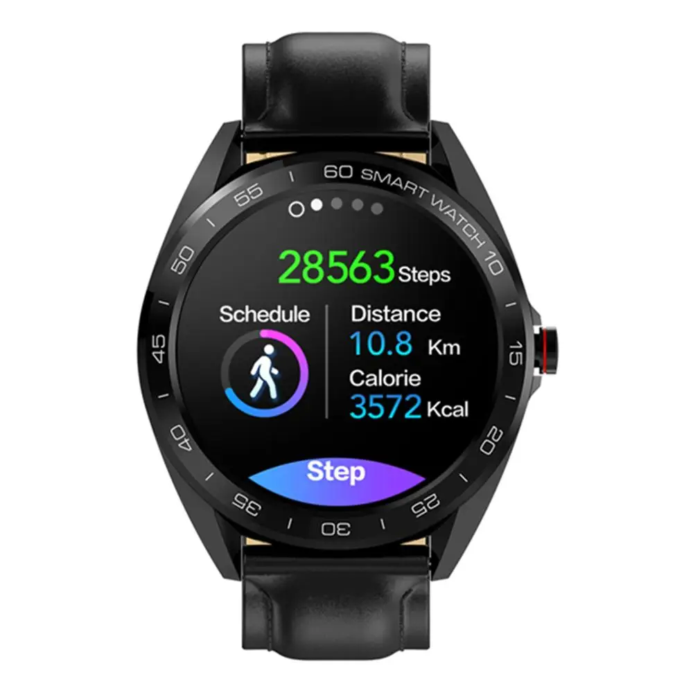 

K7 Smart Watch Bluetooth Watch 1.3 Inch Full Round Screen Display Heart Rate Blood Pressure Monitor IP68 Waterproof Smartwatch