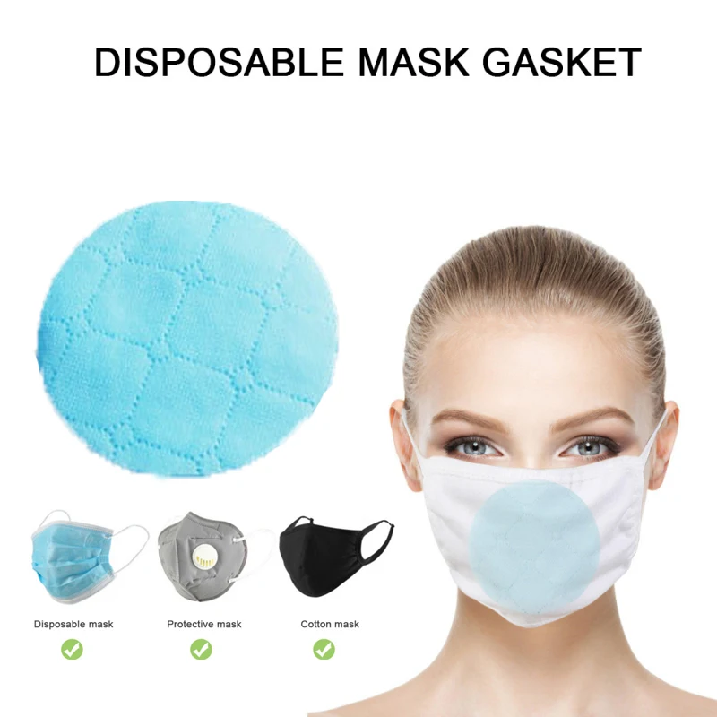 

50Pcs Disposable Mask Filter Cotton Friendly Mask Filter Filter elements Mask Gasket Non-Woven