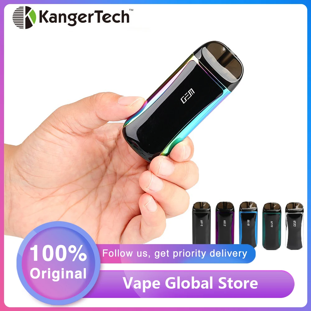 Оригинальный вейп набор Kangertech GEM Pod с батареей 500 мАч емкостью 2 мл и керамической