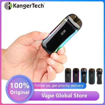 

Original Kangertech GEM Pod Vape Kit with 500mAh Battery & 2ml Pod & 1.2ohm Ceramic Coil No Button Design E-cig Kit Vs Drag Nano
