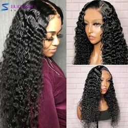 Brazilian Kinky Curly Wigs For Women Deep Curly Lace Front Human Hair Wigs Wet And Wavy 13X4 HD Lace Frontal Wig Remy