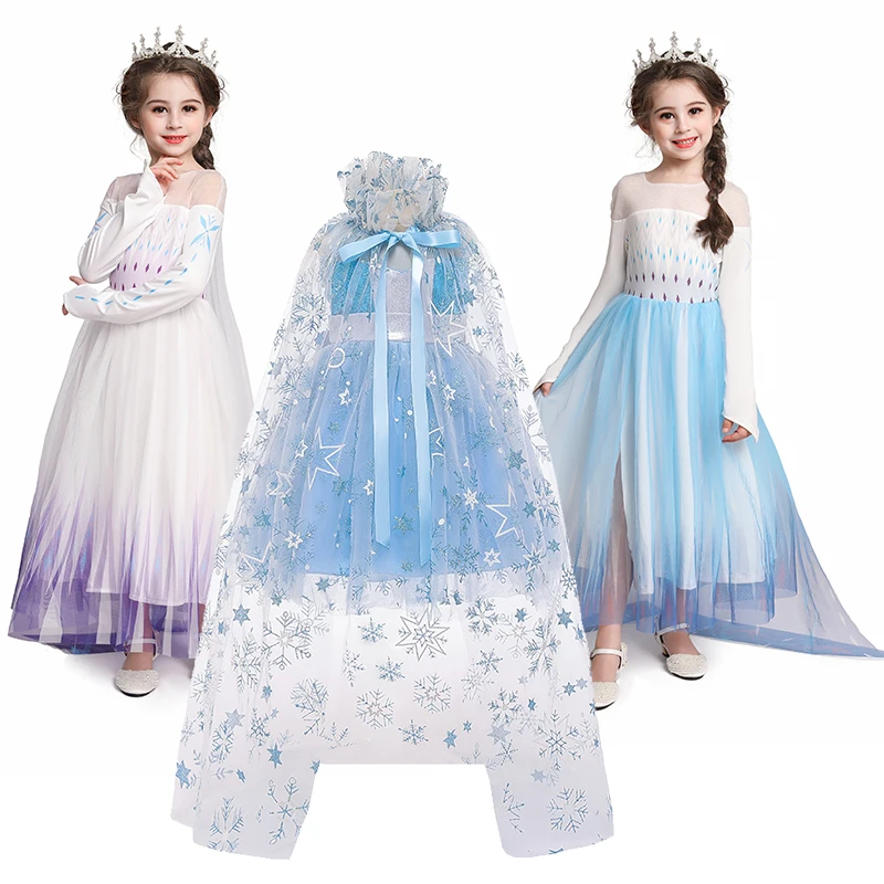 Infant Girls Dress With Shawl For Toddler Girl Kids Cosplay Princess Costume Children Birthday Party Clothing Vestidos |