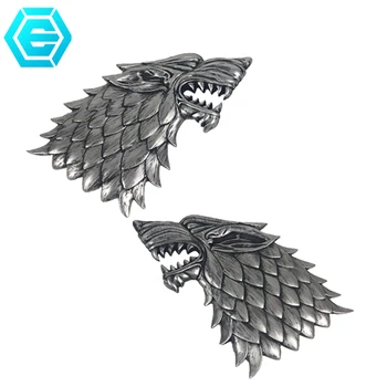 

Game of Thrones Icefield Wolf Head Wall-mounted Anime Hand-made Model Right Game Charm