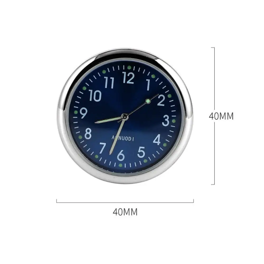 Armaturenbrett Leucht Auto Uhr Mini Uhr Air Vent Clip Mini Dekorative Zeit  Display Uhr 40mm 2