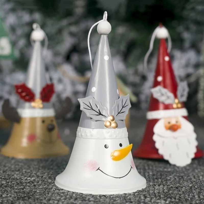 Christmas Wrought Iron Ornaments Pendant Artificial Painted Christmas Decoration Christmas Tree Decoration Home Christmas Decor