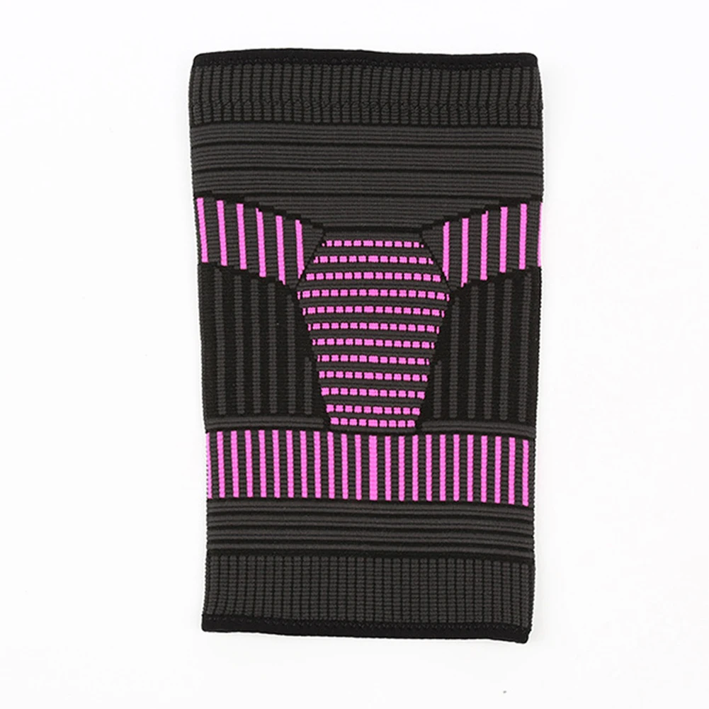 Gray pink M/L Спорт на открытом воздухе поддержка противоскользящие Велоспорт Туризм ударопрочный баскетбол наколенники Высокоэластичный, для фитнеса бега вязать скоба - Цвет: Gray pink