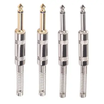 

Male Mono Plug DIY Audio Adapter Environmental Protection and Durability Connector Converter for Amplifier 6.35mm 1/4