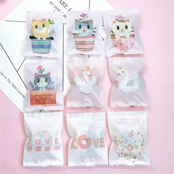 

100 Pcs 7x10cm Plastic Baking Packaging Biscuit Moon Cake Cookie Bag Snack Food Self-Adhesive Candy Bags