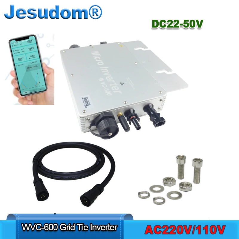 600W Solar Grid Tie Inverter Wireless 433MHz or Life Version Charge for