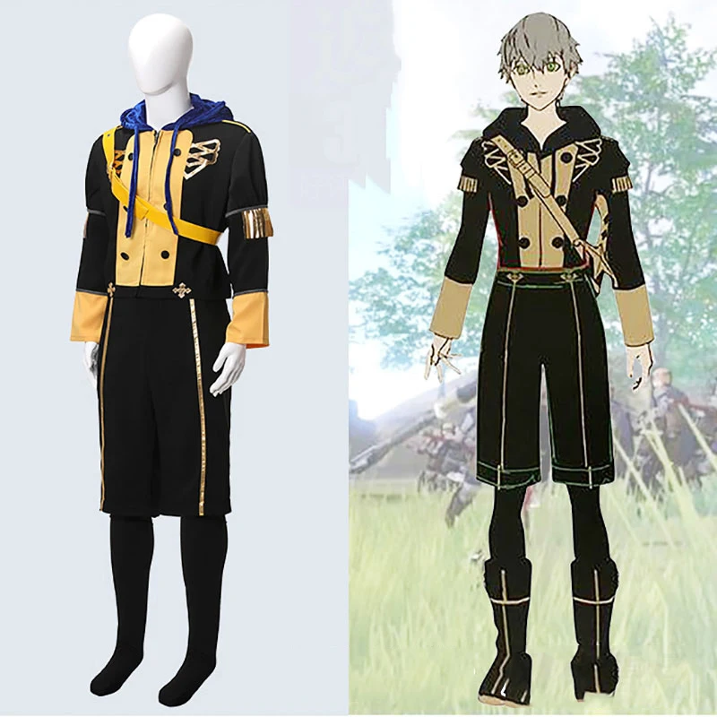 

CostumeBuy Fire Emblem Three Houses Cosplay Ashe Costume Women Men Halloween Full Outfits Custom Made