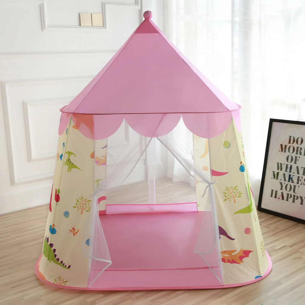 Kids Tent Ball Pool Tipi Tent Infant Children Games Play Tent House Teepee Ballenbak Fun Funny Playhouse Room Pink / Blue
