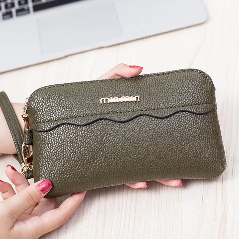 Women Clutch Bag 2020 New Fashion Lady Clutch Bag Shell Bags Casual Cell Phone Coin Purse Woman Leisure PU Zipper Wallet Female