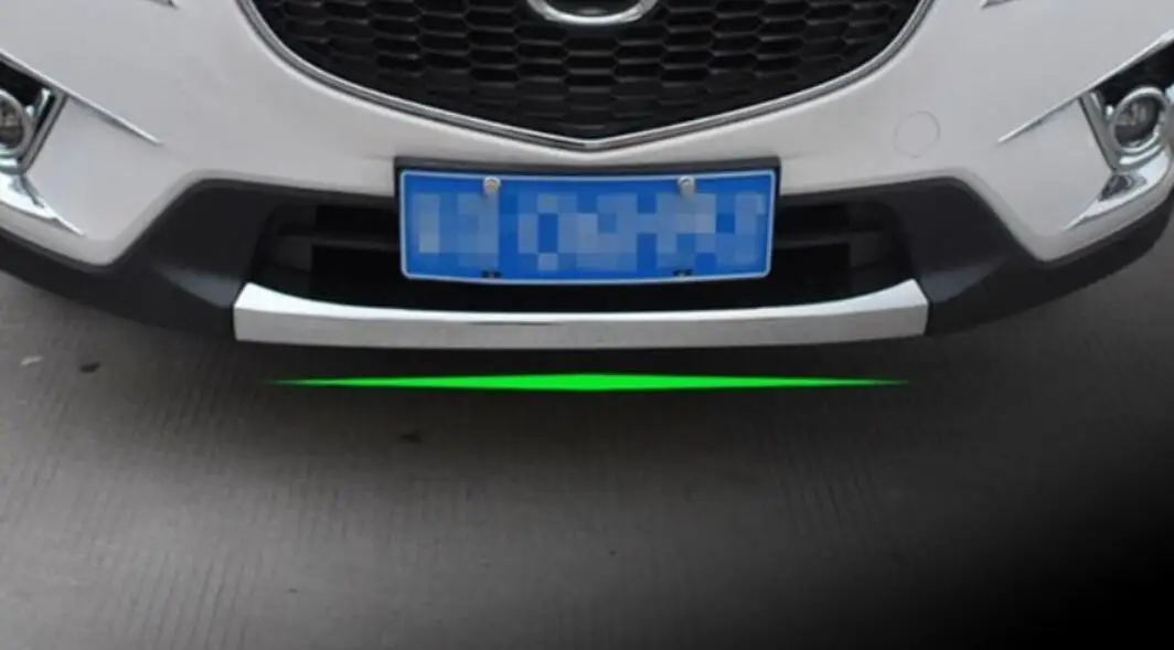 Подходит для 2012- mazda CX-5 CX5 хромированный, передний, Нижний Бампер для губ Гриль Крышка протектор-вкладка литья облицовочная решетка защитные аксессуары