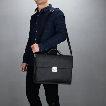 

Bag Business Briefcase Briefcases Lock Shoulder Hand Bag 15.6 Inch Laptop Bag