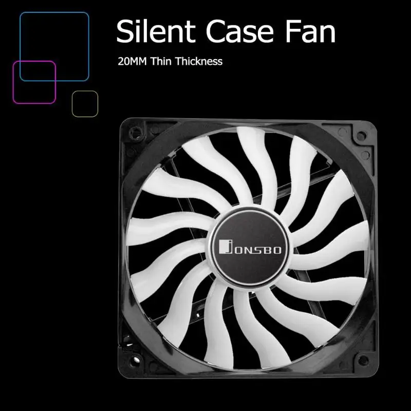 

JONSBO 12cm Mini Silent PC Case Cooling Fan 3Pin 4Pin Chassis Quiet Radiator