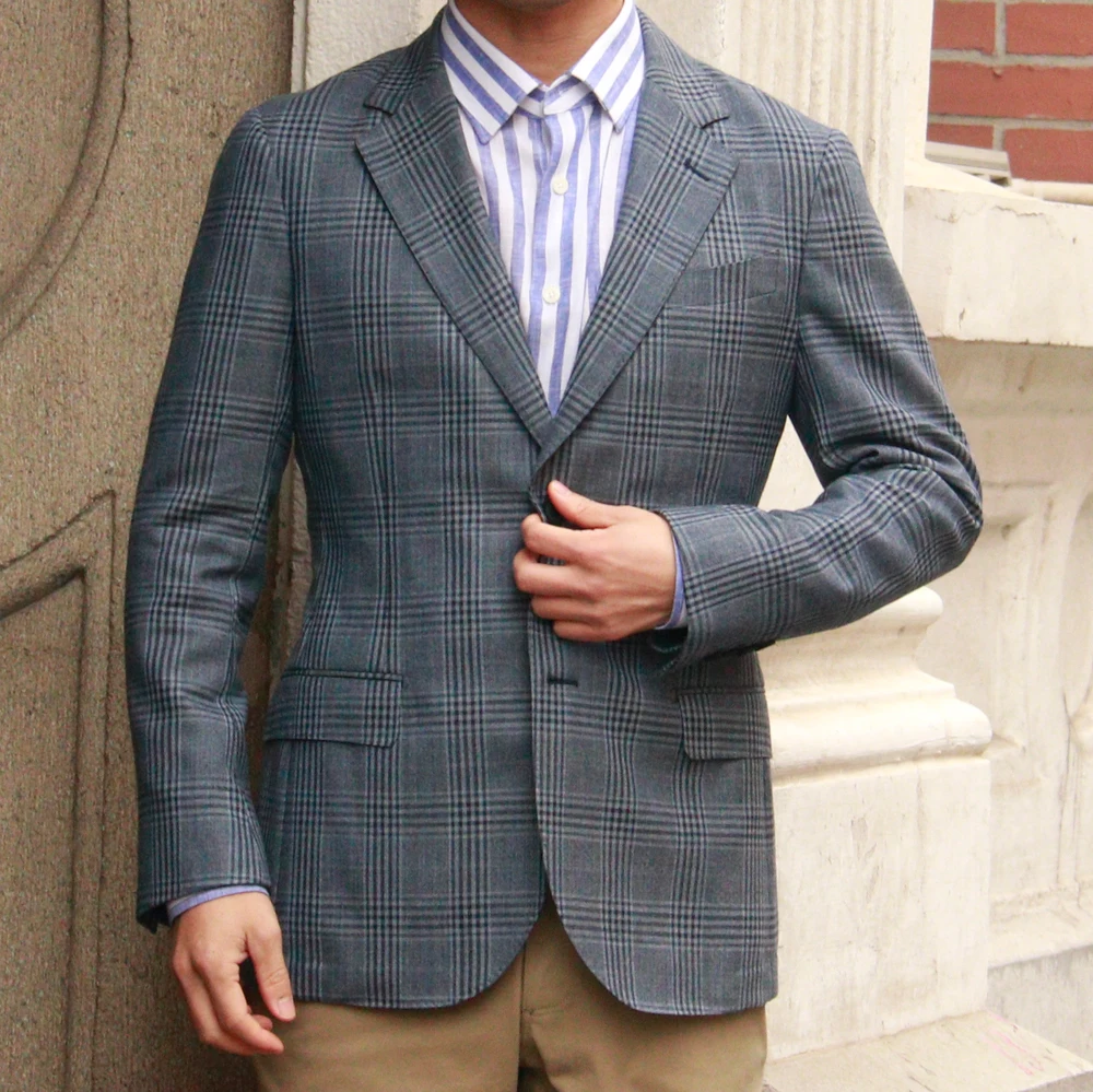 Luxury Virgin Wool Unstructured Jacket Custom Made Jacket Tailor Made Suit Jacket Tailored Blazer Unlined Casual Soft Shoulder