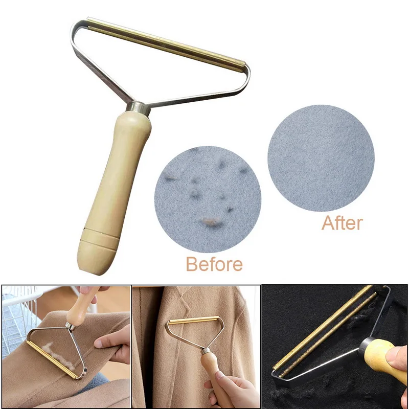 Portable Lint Remover Clothes Fuzz Fabric Shaver Brush Tool Power-Free Fluff Removing Roller for Sweater Woven Coat |