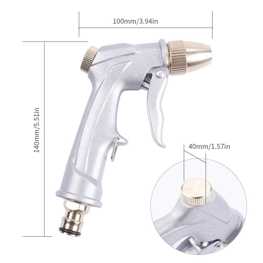 Пистолет для распыления воды высокого давления латунь сопло садовый шланг Труба газон Автомойка поп инструменты для сельского хозяйства посыпать поставка