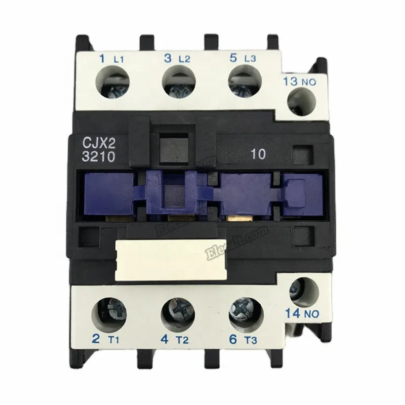 

AC Contactor CJX2-3210 32A NO 3-Phase DIN Rail Mount Electric Power Contactor 24V 36V 110V 220V 380V