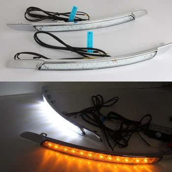 

CSCSNL 1 Pair LED Daytime Running Light DRL with turn signal Daylight Waterproof Fog Lamp For Nissan Altima teana 2008 2009 2010