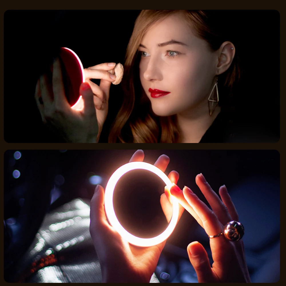Woman-Portable-Wireless-USB-Charger-Mini-Circular-Makeup-Mirror-18-Lamp-Beads-LED-Light-Make-Up