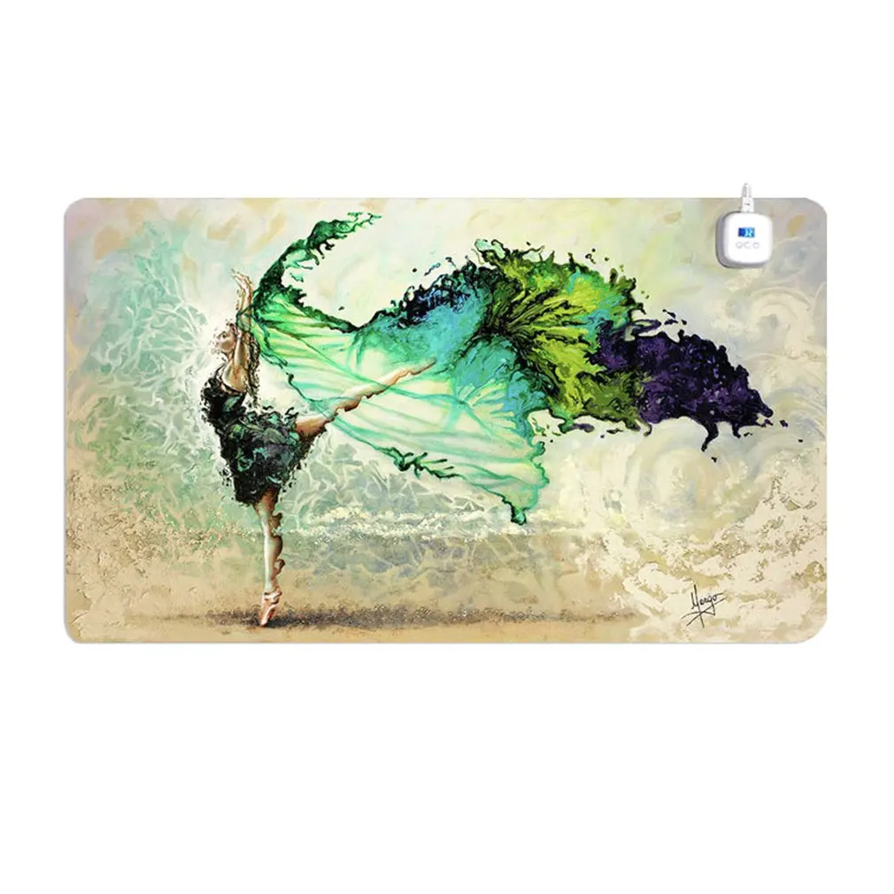 

Office Desktop Warm Heating Mouse Pad Rubber Computer Notebook Gaming Mouse Mat Anti-slip Laptop Mousepad