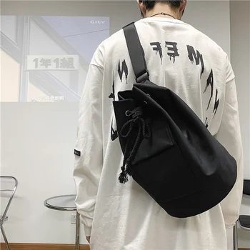 

Men Canvas Messenger Bag Vintage Brand Business Casual Travel Shoulder Bag Crossbody Bags for Men 2020