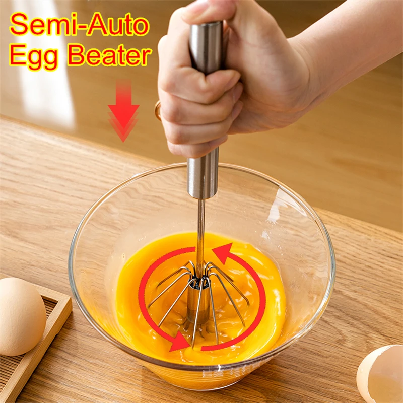 Easy Home - Mixer Egg Beater Manual Stainless Steel Easy Whisk