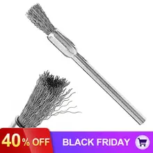 Мини-полировальная стальная проволочная щетка с ручкой и ручкой для очистки шлифовальных полированных инструментов аксессуары