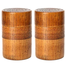 Деревянный заварочный чайник ручной работы чайный набор кунг-фу Портативный Путешествия хранение чая банки для хранения в форме тыквы кофейные бобы порошок в коробке запечатанный может 2 пачки