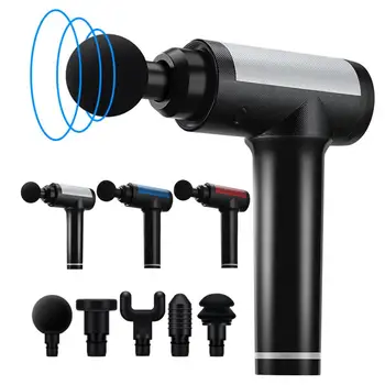 

Muscle Massage Gun 30 Speeds Percussive Vibration Therapy Deep Tissue Massager Relax Pain Relief Fascia Massage Machine 5 Heads