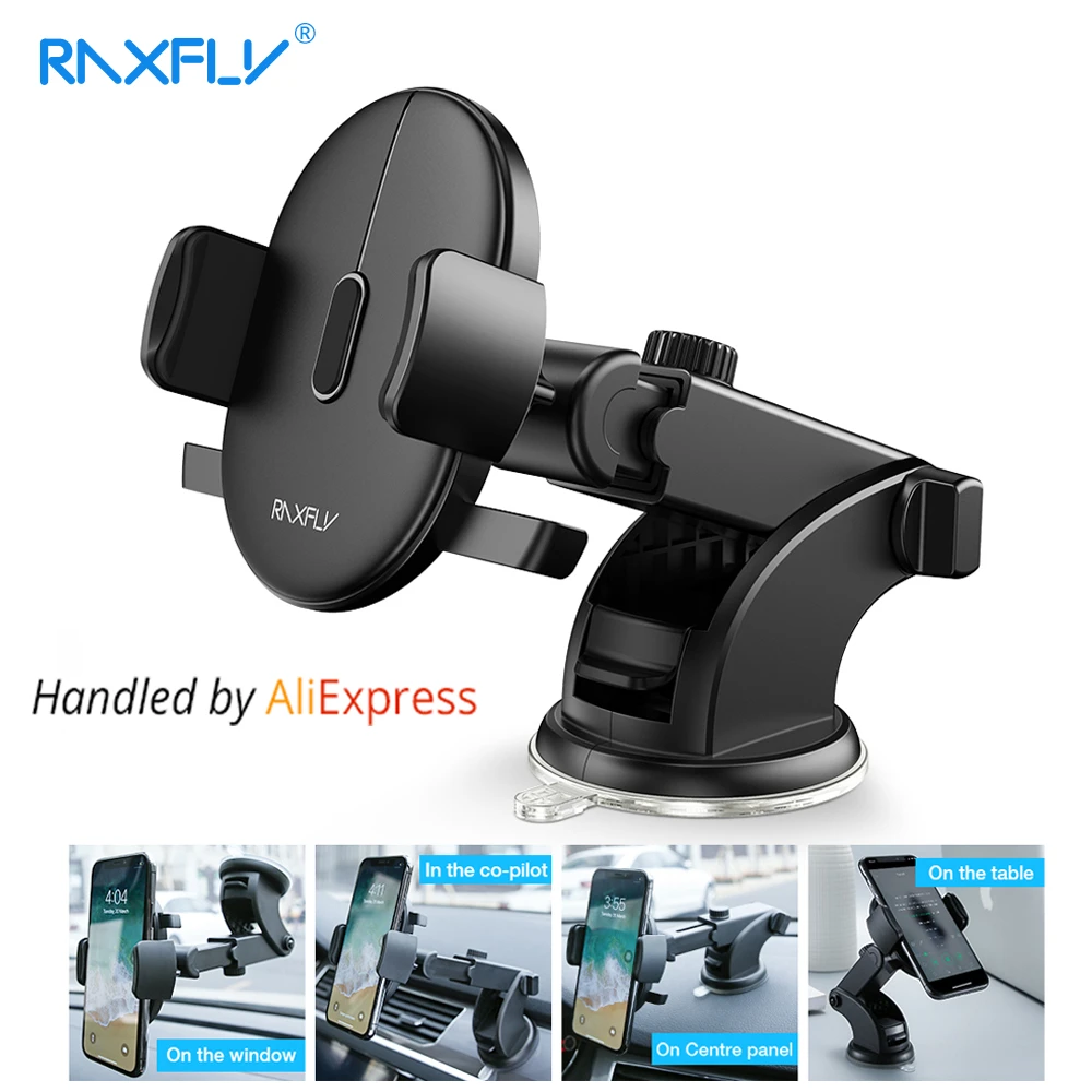 Raxfly Windshield Mount Car Phone Holder For Phone In Car For Samsung
