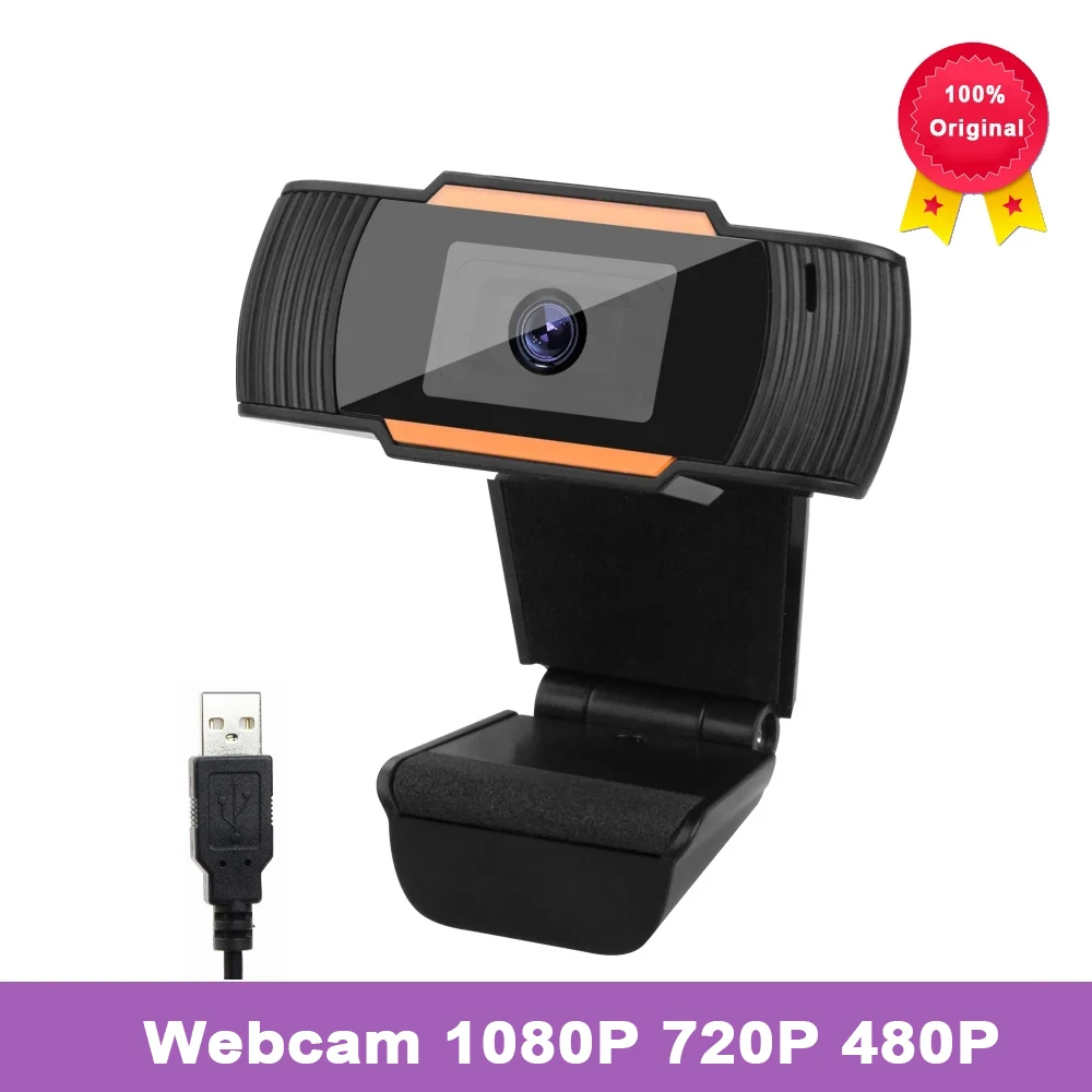 1080p 720p 480p Hd Webcam With Mic Rotatable Pc Desktop Web Camera