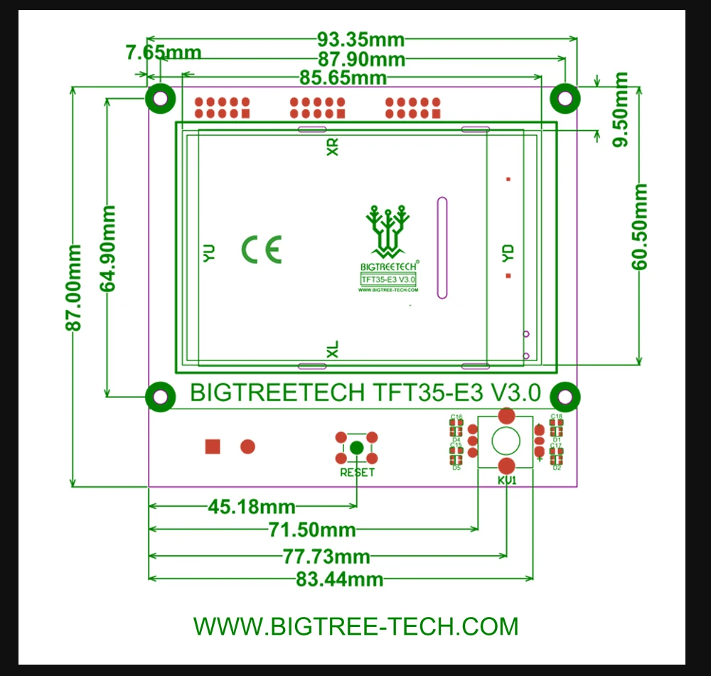 BIGTREETECH SKR MINI E3 V1.2 32 битная плата+ TFT35-E3 V3.0 сенсорный экран E3 DIP TMC2209 TMC2208 Запчасти для 3d принтера для Ender-3 CR-10