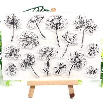 

KSCRAFT Flowers Transparent Clear Silicone Stamps for DIY Scrapbooking/Card Making/Kids Crafts Fun Decoration