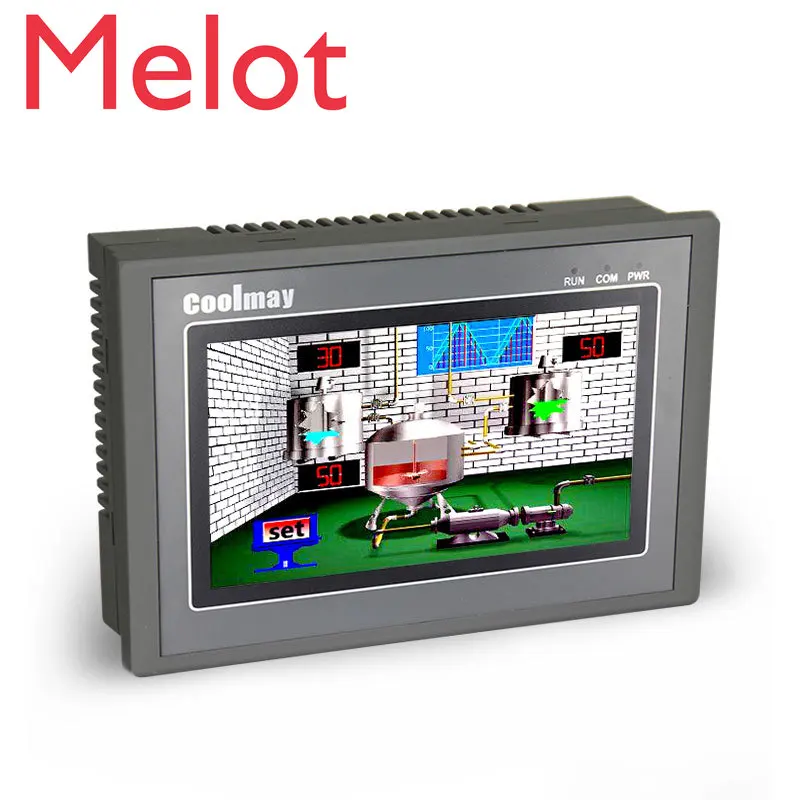 Coolmay MX2N-70HB-44MR-485H 7 дюймов 24DI 20DO программирование ПЛК с сенсорная панель HMI integrated