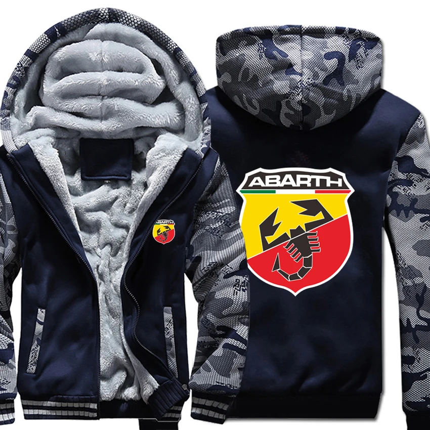 Abarth толстовки зимняя камуфляжная куртка с рукавом Мужская Флисовая Толстовка Abarth мужская Толстовка