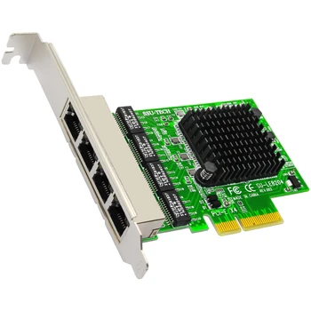 

BTBcoin Network Cards Realtek PCI-E Network Card/Adapter Gigabit Ethernet Adapter Lan Card Enternet Internet RJ-45 PCIE X4 Cards