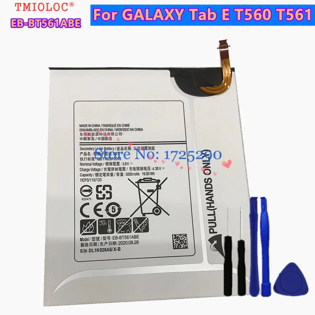 New Original High Quality 5000mah Eb-bt561abe Battery For Samsung Galaxy Tab  E 9.6' Sm-t560 T560 T561 + Free Tools - Mobile Phone Batteries - AliExpress