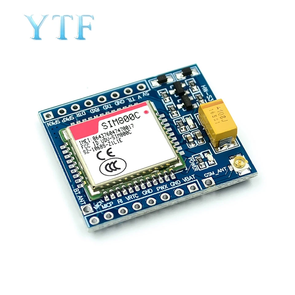 SIM800C GSM GPRS модуль ttl макетная плата IPEX с Bluetooth и TTS STM32 для Arduino C51
